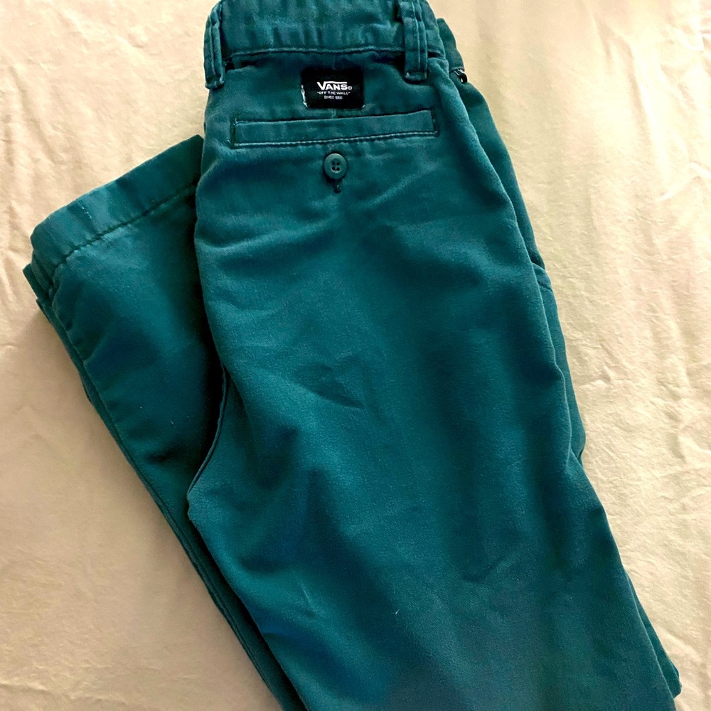 Green Vans pants